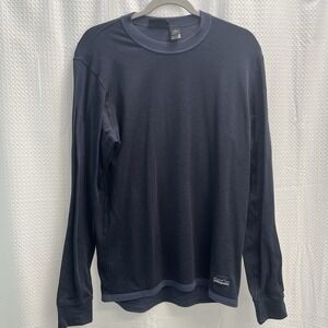 Vtg Patagonia Regulator Thermal Fall 2000 Long Sleeve Blue Top Medium USA
